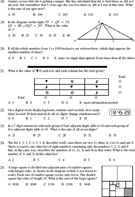 ukmt intermediate past papers Maths extension homework year 9: intermediate maths challenge paper ask miss barlow in room e3 for a copy of a past uk maths trust (ukmt) intermediate. ukmt intermediate past papers Maths extension homework year 9: intermediate maths challenge paper ask miss barlow in room e3 for a copy of a past uk maths trust (ukmt) intermediate.
